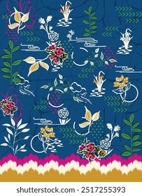 flower garden pattern Abstract flower seamless pattern background