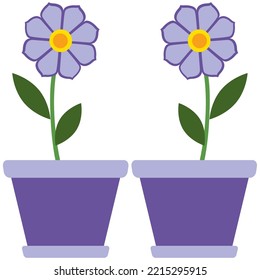 Flower garden spring flat icon illustration