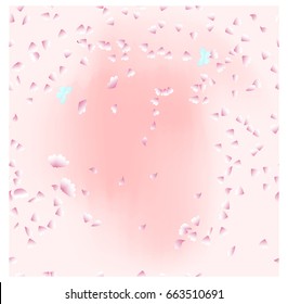 Flower garden style of Sakura or peach petal for your sweet card or background for all of your happiness celebrate and important event 