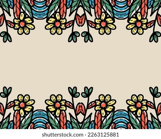 floraler Garten, Vektorgrafik-Hintergrund 