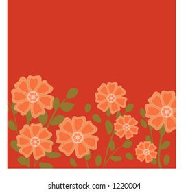 flower garden vector  (see series)