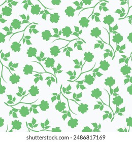 Vector de diseño de Fondo de pantalla de jardín de flores preparado para la impresión textil. Patrón floral sin fisuras con Elementos abstractos dibujados a mano de la flor y del fondo de la hoja en púrpura, rosa, amarillo, blanco y azul.