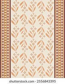 flower geomatic ethnic pattern yellow warm shade