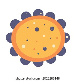 Flower geometric circle doodle sun