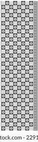 Flower and geometric design with border use for fabric, tile, backgroun, wallpaper, paper print and more. 
