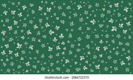 Flower geometric pattern. Seamless background. white and green-blue ornament. Ornament for fabric