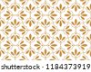 geometric flower seamless pattern