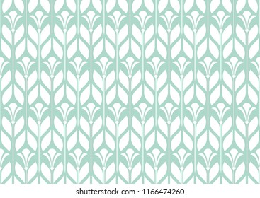 Flower geometric pattern. Seamless vector background. White and blue ornament. Ornament for fabric, wallpaper, packaging, Decorative print