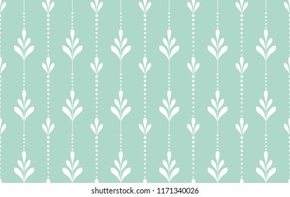 Flower geometric pattern. Seamless vector background. White and blue ornament. Ornament for fabric, wallpaper, packaging. Decorative print