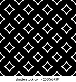Flower geometric pattern. Seamless vector background. White and black ornament. Ornament for fabric, wallpaper, packaging. 

Decorative print