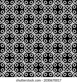 Flower geometric pattern. Seamless vector background. White and black ornament. Ornament for fabric, wallpaper, packaging. 

Decorative print

