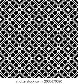 Flower geometric pattern. Seamless vector background. White and black ornament. Ornament for fabric, wallpaper, packaging. 

Decorative print
