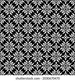 Flower geometric pattern. Seamless vector background. White and black ornament. Ornament for fabric, wallpaper, packaging. 

Decorative print