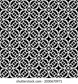 Flower geometric pattern. Seamless vector background. White and black ornament. Ornament for fabric, wallpaper, packaging. 

Decorative print
