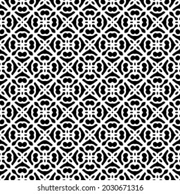 Flower geometric pattern. Seamless vector background. White and black ornament. Ornament for fabric, wallpaper, packaging. 

Decorative print
