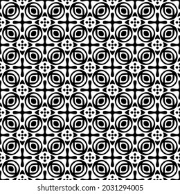 Flower geometric pattern. Seamless vector background. White and black ornament. Ornament for fabric, wallpaper, packaging. 

Decorative print