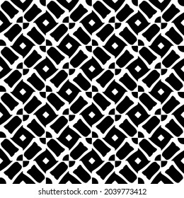 Flower geometric pattern. Seamless vector background. White and black ornament. Ornament for fabric, wallpaper, packaging. 

Decorative print