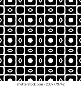 Flower geometric pattern. Seamless vector background. White and black ornament. Ornament for fabric, wallpaper, packaging. 

Decorative print