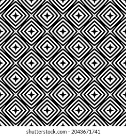 Flower geometric pattern. Seamless vector background. White and black ornament. Ornament for fabric, wallpaper, packaging. 

Decorative print