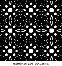 
Flower geometric pattern. Seamless vector background. White and black ornament. Ornament for fabric, wallpaper, packaging. Decorative print.
