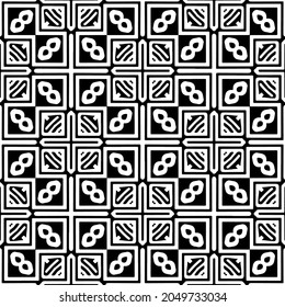 Flower geometric pattern. Seamless vector background. White and black ornament. Ornament for fabric, wallpaper, packaging. 

Decorative print.