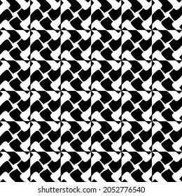 Flower geometric pattern. Seamless vector background. White and black ornament. Ornament for fabric, wallpaper, packaging. Decorative print.
