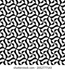 Flower geometric pattern. Seamless vector background. White and black ornament. Ornament for fabric, wallpaper, packaging. Decorative print.
