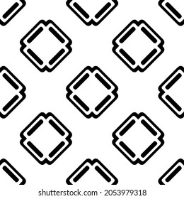 Patrón geométrico de las flores. Fondo vectorial impecable. Ornamento blanco y negro. Ornamento para tela, papel pintado, embalaje. Impresión decorativa.