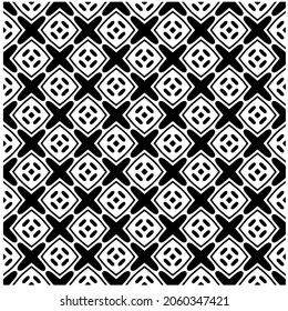 Flower geometric pattern. Seamless vector background. White and black ornament. Ornament for fabric, wallpaper, packaging. 

Decorative print.