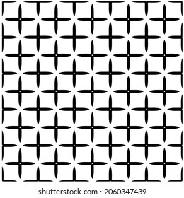 Flower geometric pattern. Seamless vector background. White and black ornament. Ornament for fabric, wallpaper, packaging. 

Decorative print.