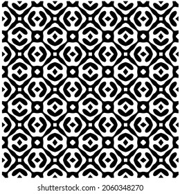 Flower geometric pattern. Seamless vector background. White and black ornament. Ornament for fabric, wallpaper, packaging. 

Decorative print.