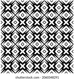 Flower geometric pattern. Seamless vector background. White and black ornament. Ornament for fabric, wallpaper, packaging. 

Decorative print.