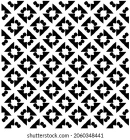 Flower geometric pattern. Seamless vector background. White and black ornament. Ornament for fabric, wallpaper, packaging. 

Decorative print.
