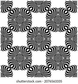 Flower geometric pattern. Seamless vector background. White and black ornament. Ornament for fabric, wallpaper, packaging. 

Decorative print.
