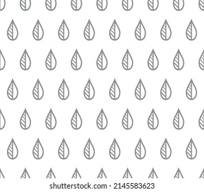 Flower geometric pattern. Seamless vector background. White and gray ornament.