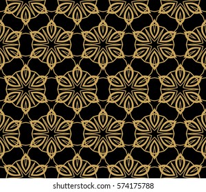 flower, GEOMETRIC seamless pattern. Arabesque. vector illustration. for design, invitation wedding, valentine's, background, wallpaper, interior