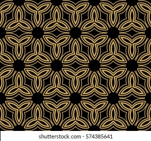 flower, GEOMETRIC seamless pattern. Arabesque. vector illustration. for design, invitation wedding, valentine's, background, wallpaper, interior