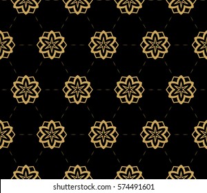 flower, GEOMETRIC seamless pattern. Arabesque. vector illustration. for design, invitation wedding, valentine's, background, wallpaper, interior