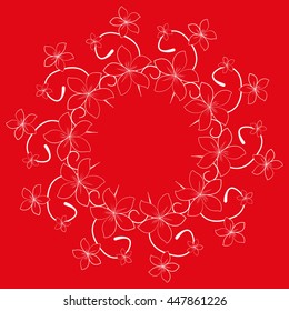 Flower geometric sign. Pattern with letters. Vector illustration. fashion graphic design. Fashion graphic. T-shirt design. Modern stylish abstract texture, textile, wrapping and decoration, wallpaper.