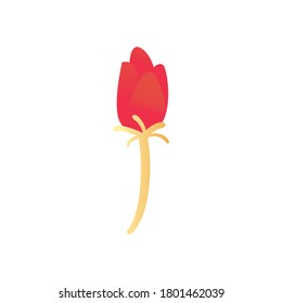 flower gradient style icon design, natural floral nature plant ornament garden decoration and botany theme Vector illustration