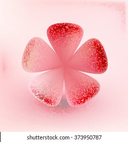 Flower in grange style - vector illustration