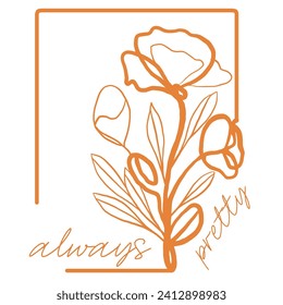 Flower Graphic Design. Fashion And More