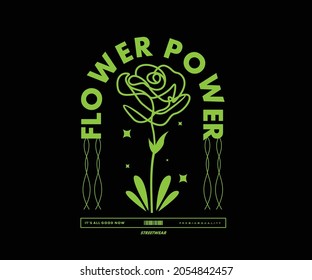 Flower Graphic Design for T shirt  Street Wear and Urban Style