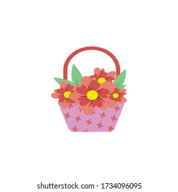 Plantilla de diseño gráfico de flores vector ilustración aislada