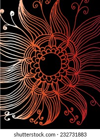 flower graphic design vector art