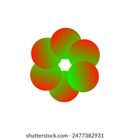 flower graphic gradient vector eps