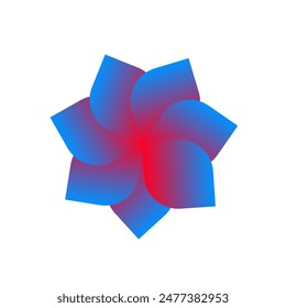 flower graphic gradient vector eps