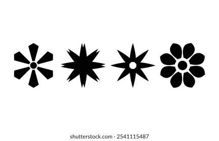 flower graphic icon. simple flower icons. icon flower
