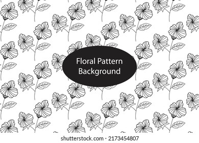 Flower Graphic vector background. Ornament for fabric, wallpaper, packaging.