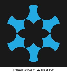 flower graphics design term circle